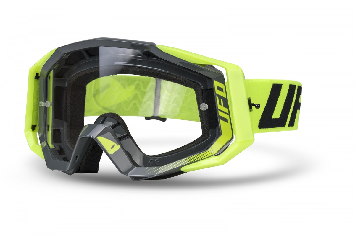 Mystic Mountain Bike Goggle Black And Neon Yellow Ufo Plast