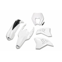 Plastic Kit white for Ktm EXC 125/XC W125 - EXC 200 - EXC 250/XC W250 - EXC-F 250/XCF W250 - EXC 300/XC W300 - EXC-F 350/XCF....