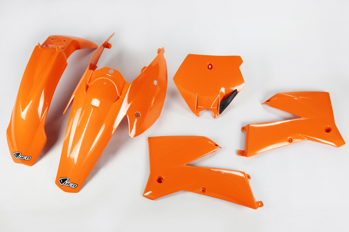 Plastic Kit orange for Ktm SX 250/XC 250 (2005-06) - SX 125/XC 125 (2005-06) - SX-F 250/XCF 250 (2005-06) - REPLICA PLASTICS ...