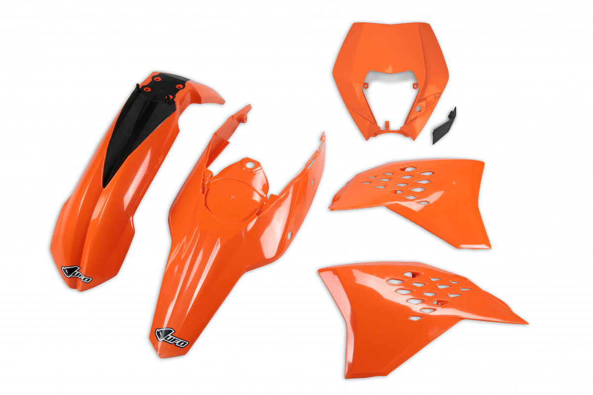 Plastic Kit OEM Color 09-10 for Ktm EXC 125/XC W125 - EXC 200 - EXC 250/XC W250 - EXC-F 250/XCF W250 - EXC 300/XC W300 - EXC....