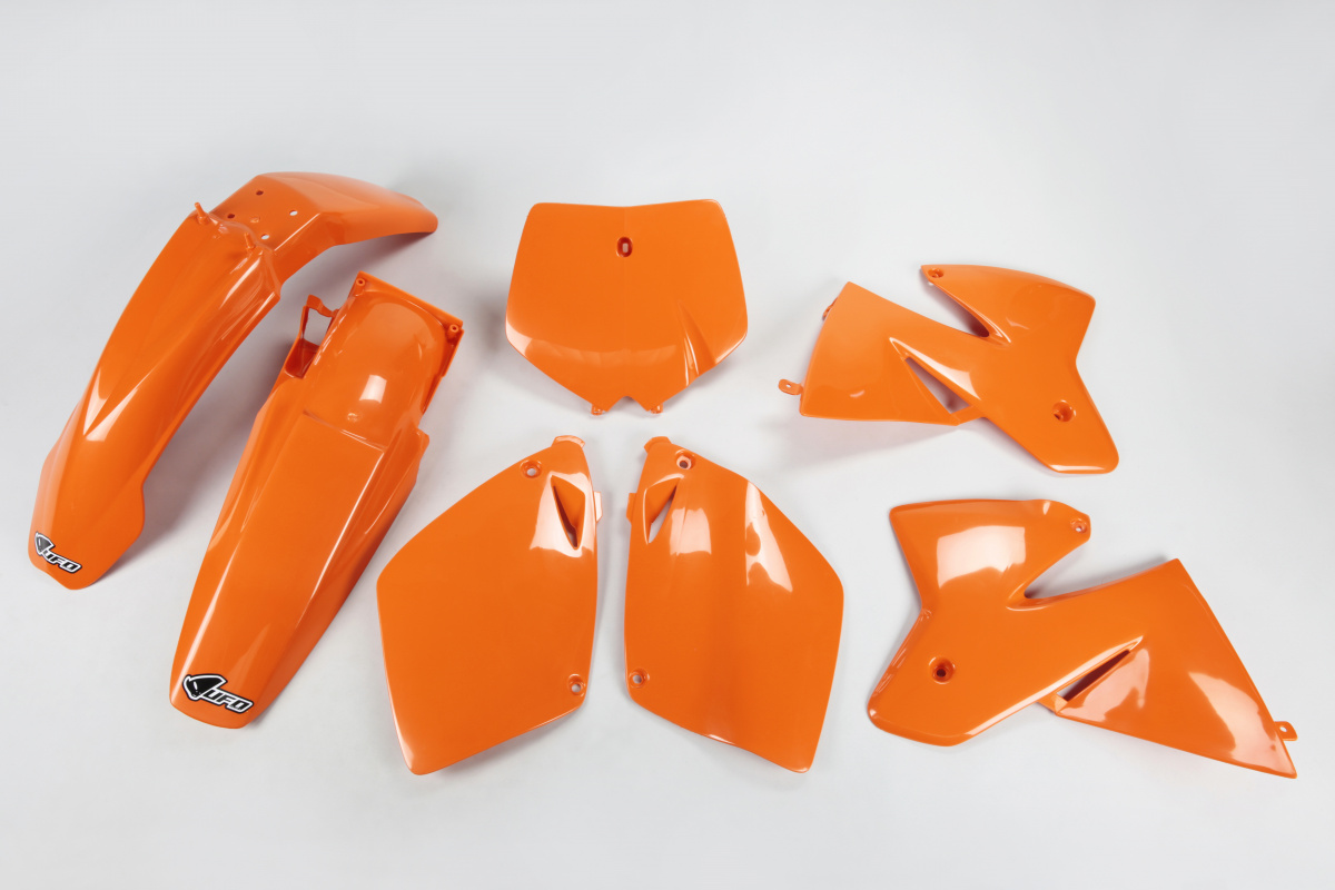 Plastic Kit orange for Ktm SX 250/XC 250 (2000) - SX 125/XC 125 (2000) - SX 400 (2000) - REPLICA PLASTICS - KTKIT500-127 - Uf...