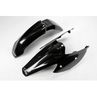 Fenders Kit black for Ktm SX 250/XC 250 (2004-06) - SX 125/XC 125 (2004-06) - SX 450 (2004-06) - REPLICA PLASTICS - KTFK502-0...