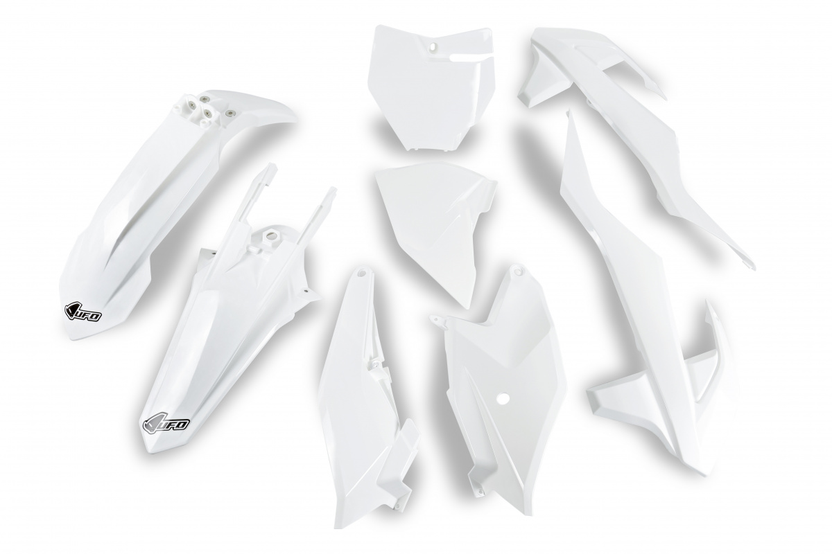 Plastic Kit white 20-25 for Ktm SX 85 (2018-24) - REPLICA PLASTICS - KTKIT519-042 - Ufo Plast