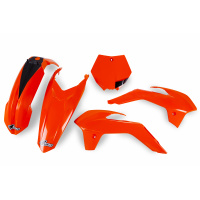 Plastic Kit neon orange for Ktm SX 85 (2013-17) - REPLICA PLASTICS - KTKIT514-FFLU - Ufo Plast