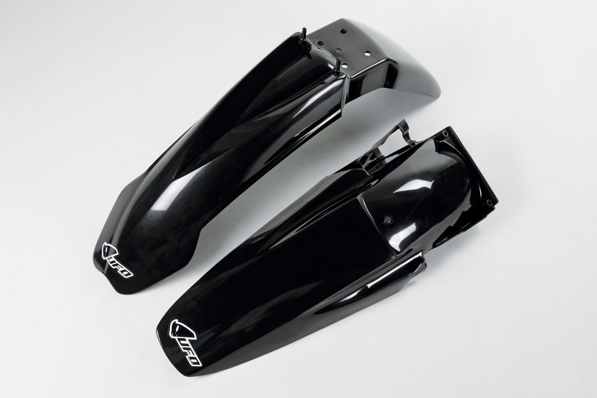 Fenders Kit black for Ktm SX 250/XC 250 (2000-02) - SX 125/XC 125 (2000-02) - SX 400 (2000-02) - REPLICA PLASTICS - KTFK501-0...