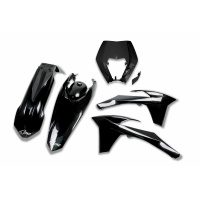 Plastic Kit black for Ktm EXC 125/XC W125 - EXC 200 - EXC 250/XC W250 - EXC-F 250/XCF W250 - EXC 300/XC W300 - EXC-F 350/XCF....