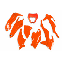 Plastic Kit neon orange for Ktm EXC 125/XC W125 - EXC 150/XC W150 / XC W150TPI - EXC 250/XC W250 - EXC-F 250/XCF W250 - EXC ....
