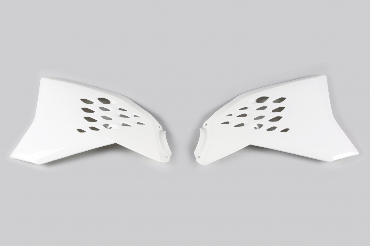 Radiator Covers white for Ktm SX 65 (2009-15) - REPLICA PLASTICS - KT04009-047 - Ufo Plast