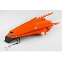 Rear fender / Enduro LED - orange 127 - Ktm - REPLICA PLASTICS - KT04070-127 - UFO Plast