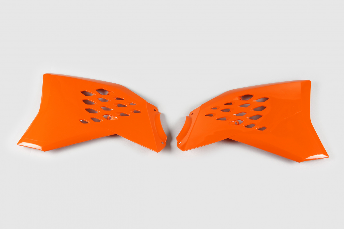 Radiator Covers orange for Ktm SX 65 (2009-15) - REPLICA PLASTICS - KT04009-127 - Ufo Plast
