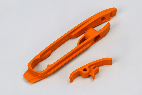 Swingarm chain slider - orange 127 - Ktm - REPLICA PLASTICS - KT04029-127 - UFO Plast
