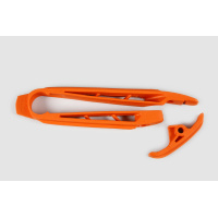 Swingarm chain slider - orange 127 - Ktm - REPLICA PLASTICS - KT03096-127 - UFO Plast