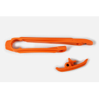 Swingarm chain slider - orange 127 - Ktm - REPLICA PLASTICS - KT04035-127 - UFO Plast