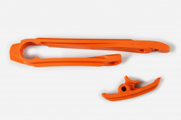 Swingarm chain slider - orange 127 - Ktm - REPLICA PLASTICS - KT04035-127 - UFO Plast