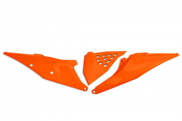Side panels / Vented - orange 127 - Ktm - REPLICA PLASTICS - KT05004-127 - UFO Plast