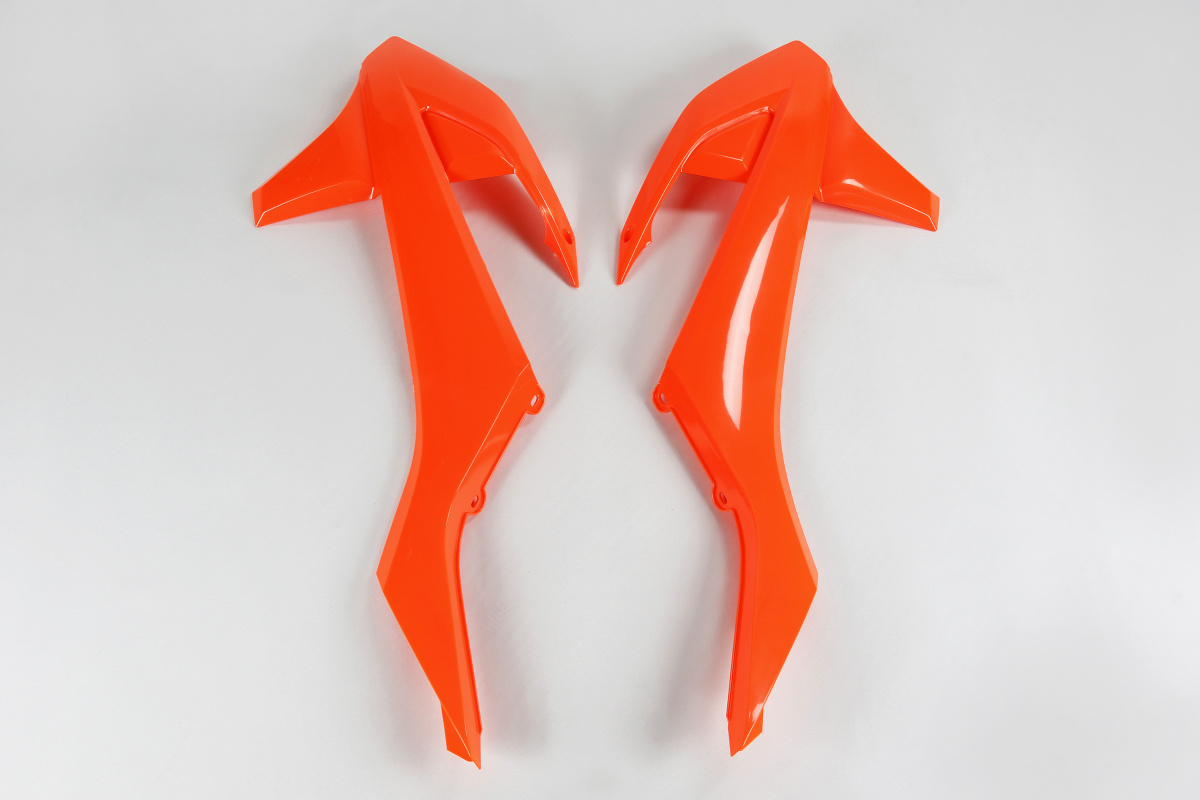 Radiator Covers neon orange for Ktm SX 250/XC 250 - SX 125/XC 125 - EXC 125/XC W125 - SX 150 - EXC 150/XC W150 / XC W150TPI ....