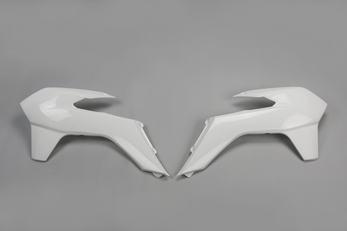 Radiator Covers white for Ktm SX 250/XC 250 - SX 125/XC 125 - EXC 125/XC W125 - SX 150 - EXC 200 - EXC 250/XC W250 - EXC-F 2....