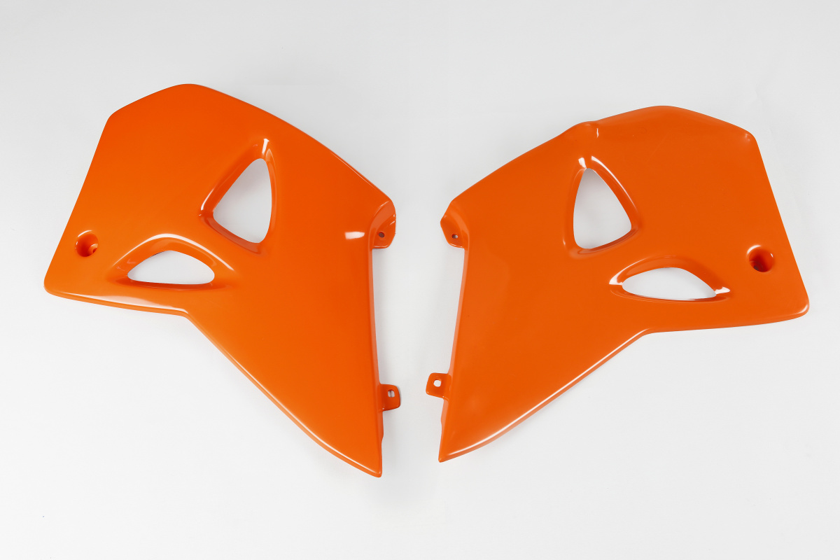 Radiator Covers orange for Ktm EXC 400 (1999) - EXC 620 (1999) - SX 400 (1999) - SX 620 (1999) - REPLICA PLASTICS - KT03044-1...