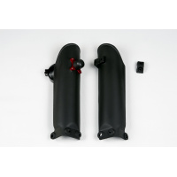 Fork Slider Protector + Quick Starter black for Ktm SX 65 (2002-25) - REPLICA PLASTICS - KT04017-001 - Ufo Plast