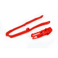 Chain guide+swingarm chain slider - red 070 - Honda - REPLICA PLASTICS - HO04690-070 - UFO Plast