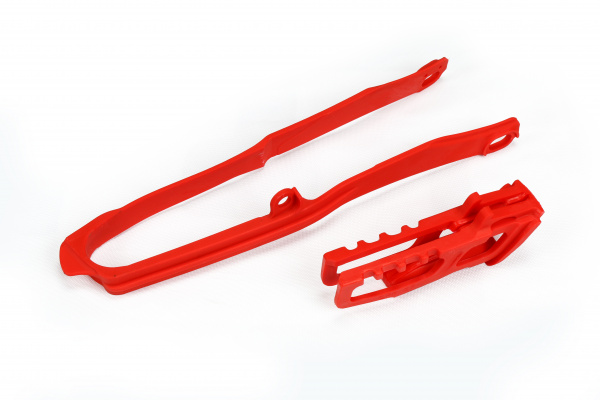 Chain guide+swingarm chain slider - red 070 - Honda - REPLICA PLASTICS - HO04690-070 - UFO Plast