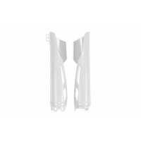 Fork slider protectors - white 041 - Honda - REPLICA PLASTICS - HO04695-041 - UFO Plast