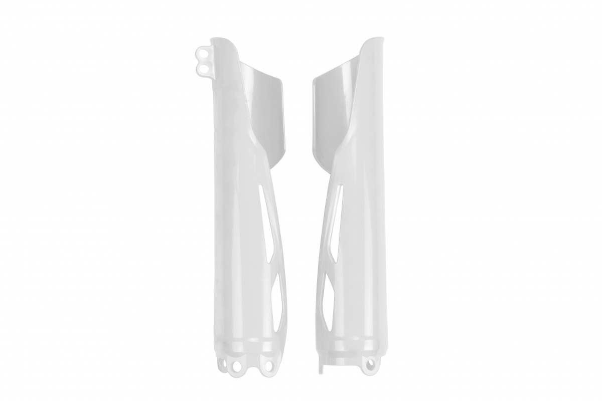 Fork Slider Protectors white for Honda CRF 250R (2019-25) - CRF 450R (2019-25) - CRF 250RX (2019-25) - CRF 450RX (2019-25) - ...