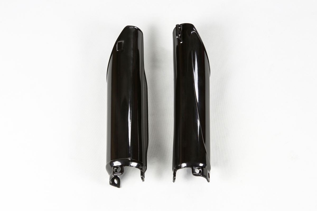 Fork Slider Protectors black for Honda CRF 250X - CRF 450X - CR 125 - CR 250 - CR 500 - CRF 250R - CRF 450R - REPLICA PLASTIC...