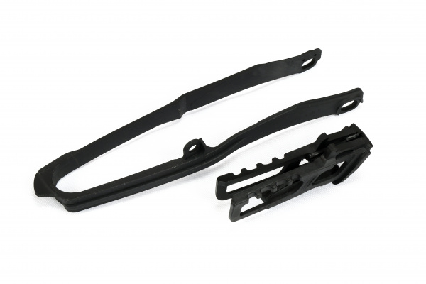 Chain guide+swingarm chain slider - black - Honda - REPLICA PLASTICS - HO04690-001 - UFO Plast