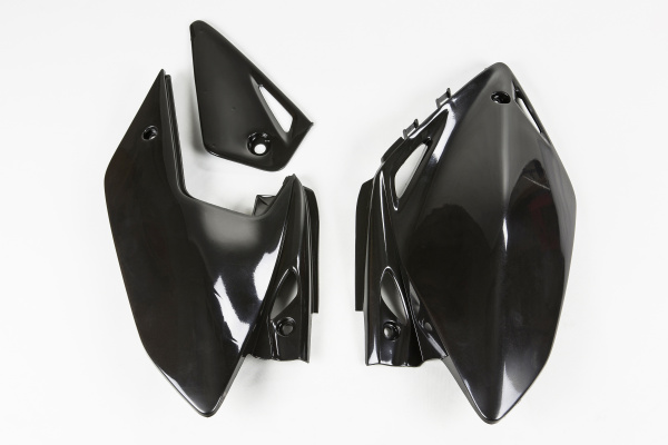 Side panels - black - Honda - REPLICA PLASTICS - HO04601-001 - UFO Plast