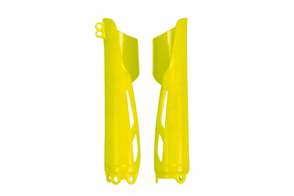 Fork slider protectors - neon yellow - Honda - REPLICA PLASTICS - HO04695-DFLU - UFO Plast