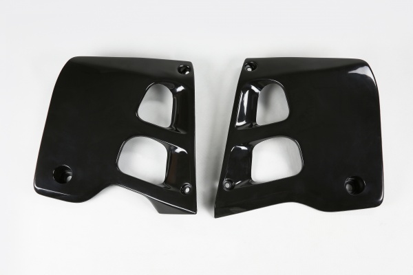 Radiator covers - black - Honda - REPLICA PLASTICS - HO02625-001 - UFO Plast