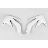 Radiator covers - white 041 - Honda - REPLICA PLASTICS - HO04600-041 - UFO Plast