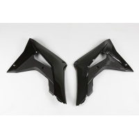 Radiator Covers black for Honda CRF 250R (2018-21) - CRF 450R (2017-20) - REPLICA PLASTICS - HO04682-001 - Ufo Plast