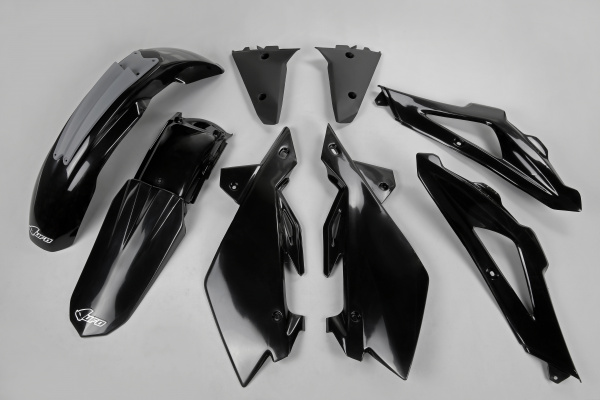 Complete body kit - black - Husqvarna - REPLICA PLASTICS - HUKIT602-001 - UFO Plast