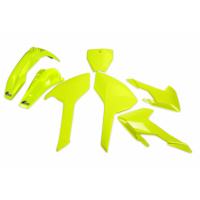 Plastic kit / No TC 250 16 Husqvarna - neon yellow - REPLICA PLASTICS - HUKIT616-DFLU - UFO Plast