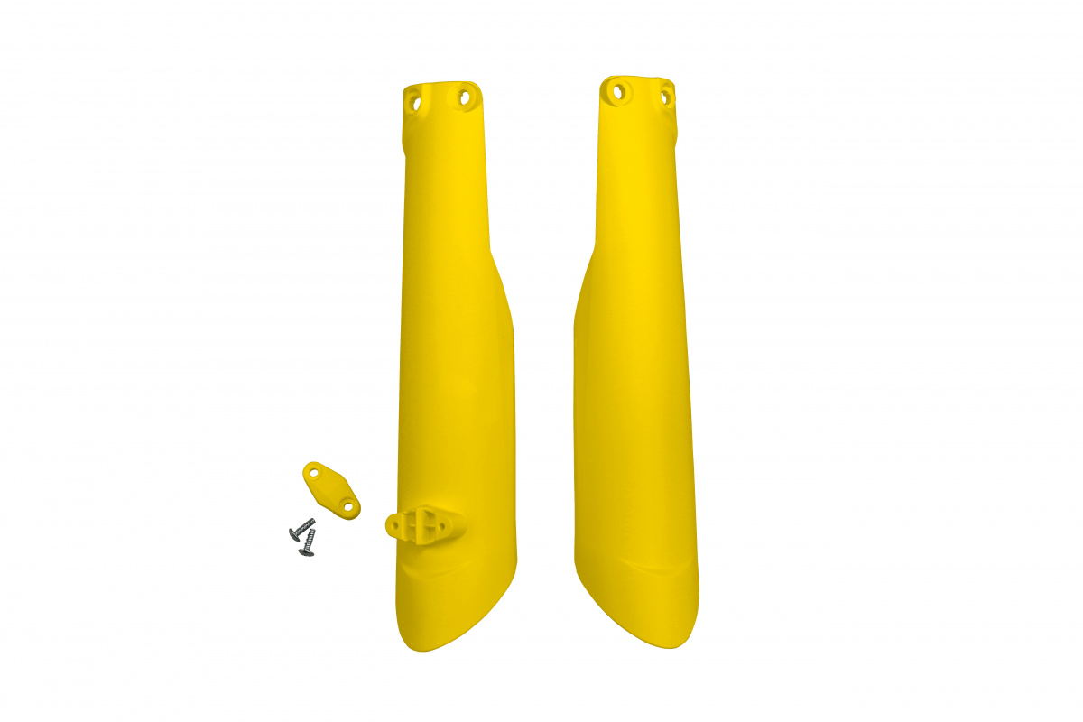 Fork slider protectors - yellow 103 - Husqvarna - REPLICA PLASTICS - HU03361-103 - UFO Plast