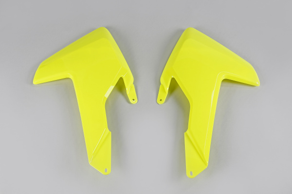 Radiator covers - neon yellow - Husqvarna - REPLICA PLASTICS - HU03365-DFLU - UFO Plast