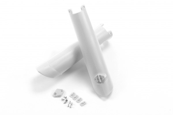 Fork slider protectors - white 041 - Husqvarna - REPLICA PLASTICS - HU03361-041 - UFO Plast