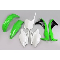 Plastic Kit OEM Color for Kawasaki KXF 250 (2017) - REPLICA PLASTICS - KAKIT224-999 - Ufo Plast