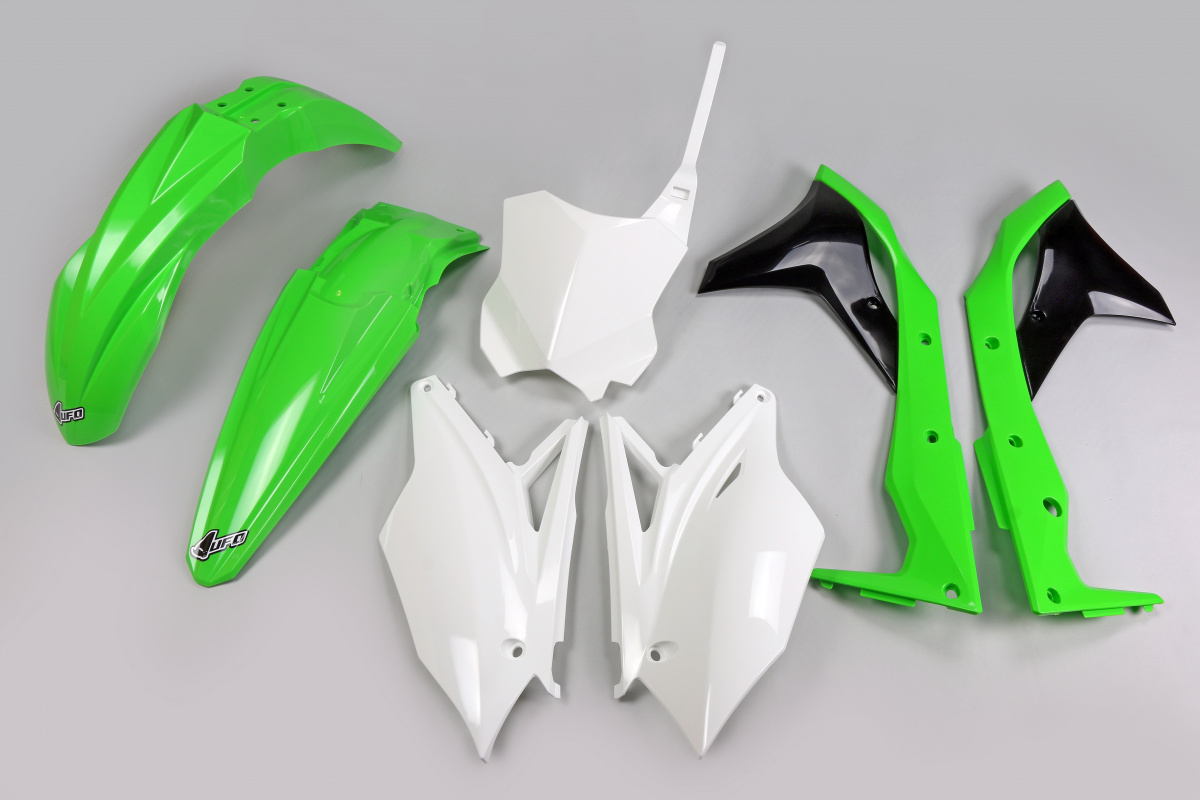 Plastic Kit OEM Color for Kawasaki KXF 250 (2017) - REPLICA PLASTICS - KAKIT224-999 - Ufo Plast