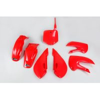 Plastic Kit red for Kawasaki KLX 110 (2001-09) - REPLICA PLASTICS - KA37002-070 - Ufo Plast