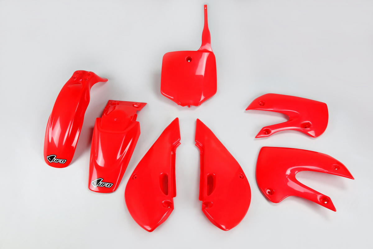 Plastic Kit red for Kawasaki KLX 110 (2001-09) - REPLICA PLASTICS - KA37002-070 - Ufo Plast