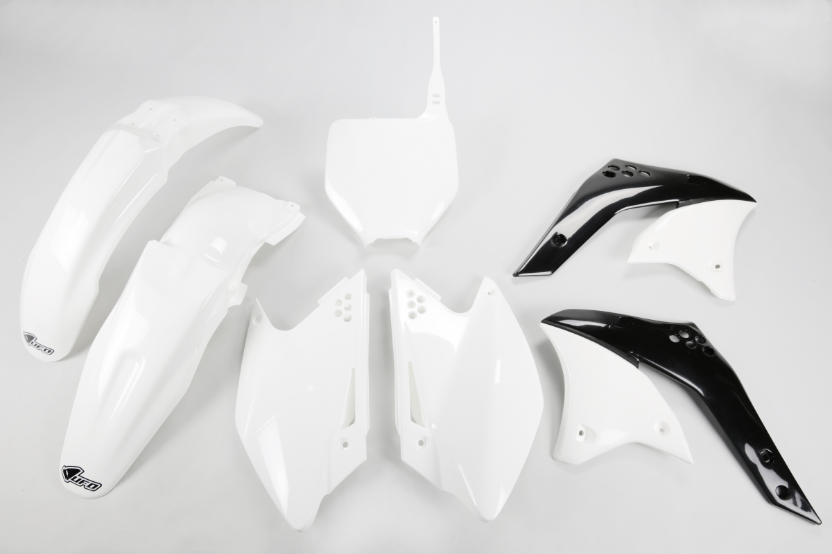 Plastic Kit white for Kawasaki KXF 250 (2008) - REPLICA PLASTICS - KAKIT210-047 - Ufo Plast