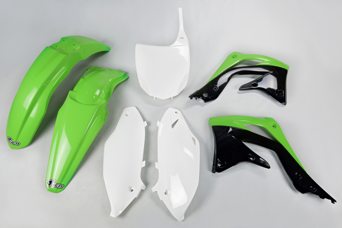 Plastic Kit OEM Color for Kawasaki KXF 450 (2012) - REPLICA PLASTICS - KAKIT217-999 - Ufo Plast