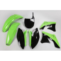 Plastic Kit OEM Color 09 & 12 for Kawasaki KXF 250 (2009-12) - REPLICA PLASTICS - KAKIT212-999 - Ufo Plast