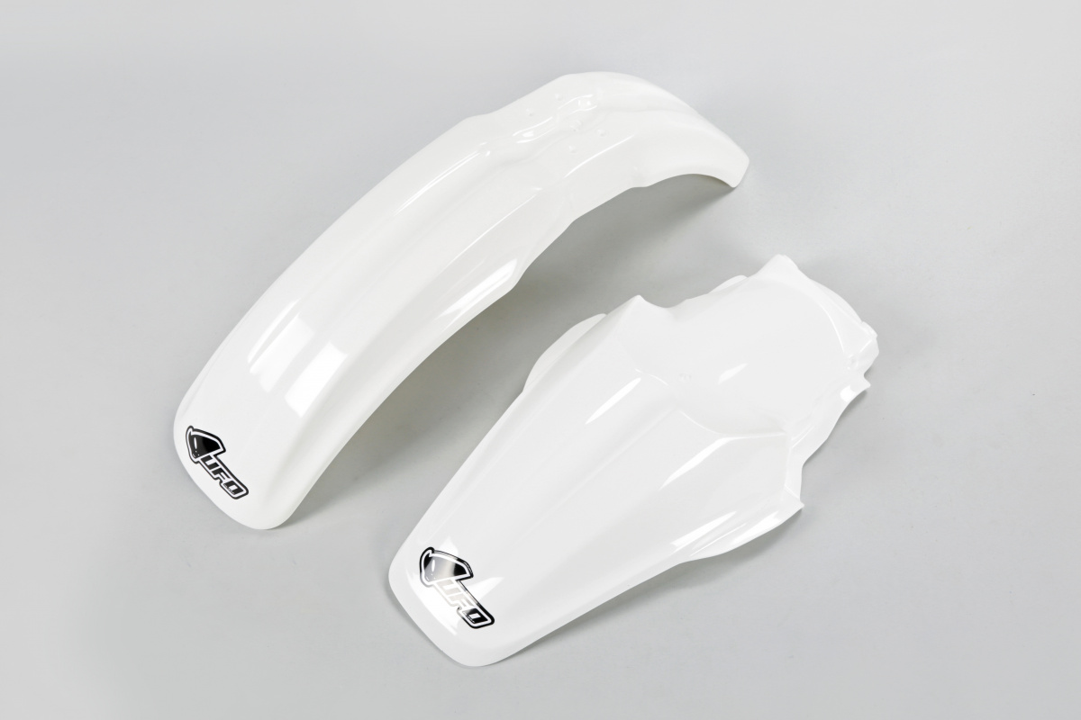Fenders Kit white for Kawasaki KX 85 (2000-12) - REPLICA PLASTICS - KAFK206-047 - Ufo Plast