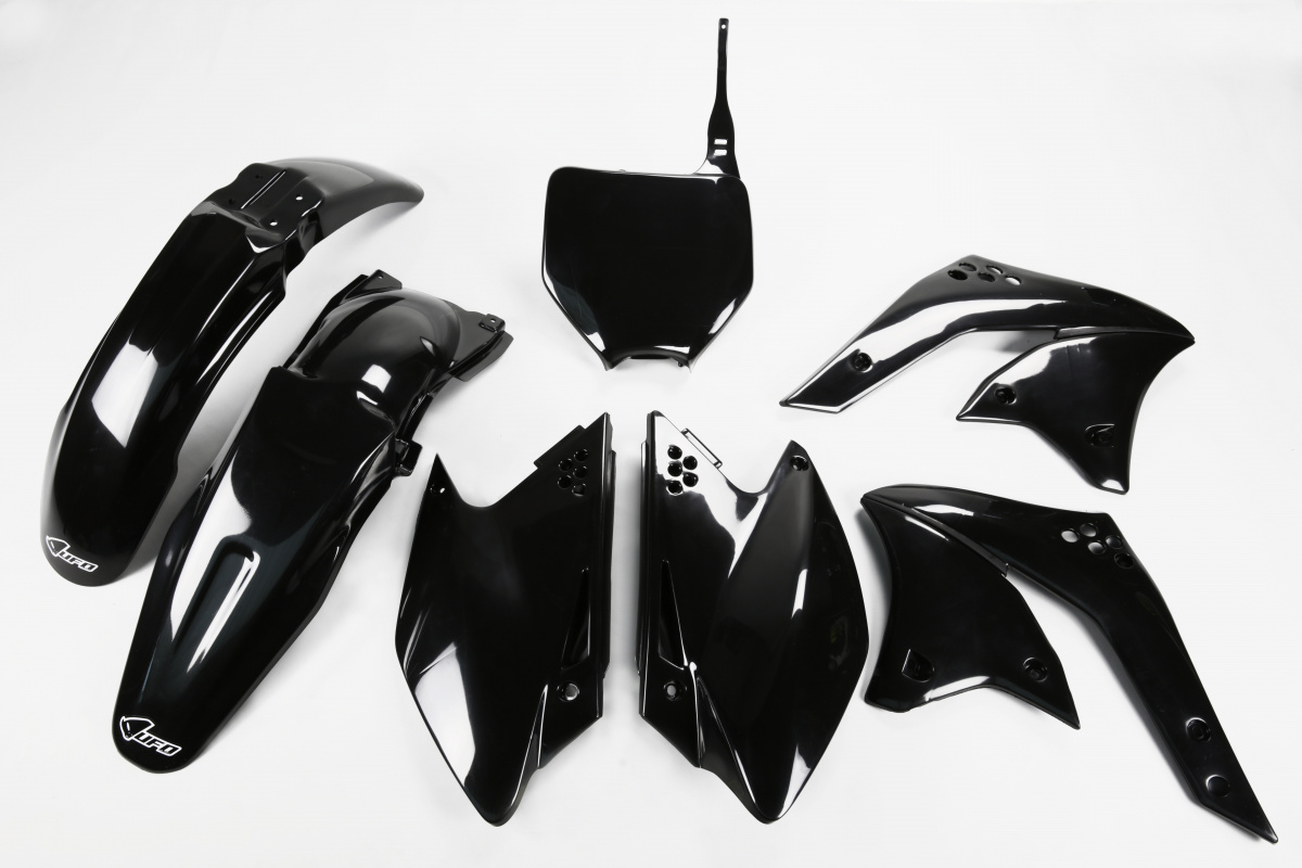 Plastic Kit black for Kawasaki KXF 250 (2008) - REPLICA PLASTICS - KAKIT210-001 - Ufo Plast
