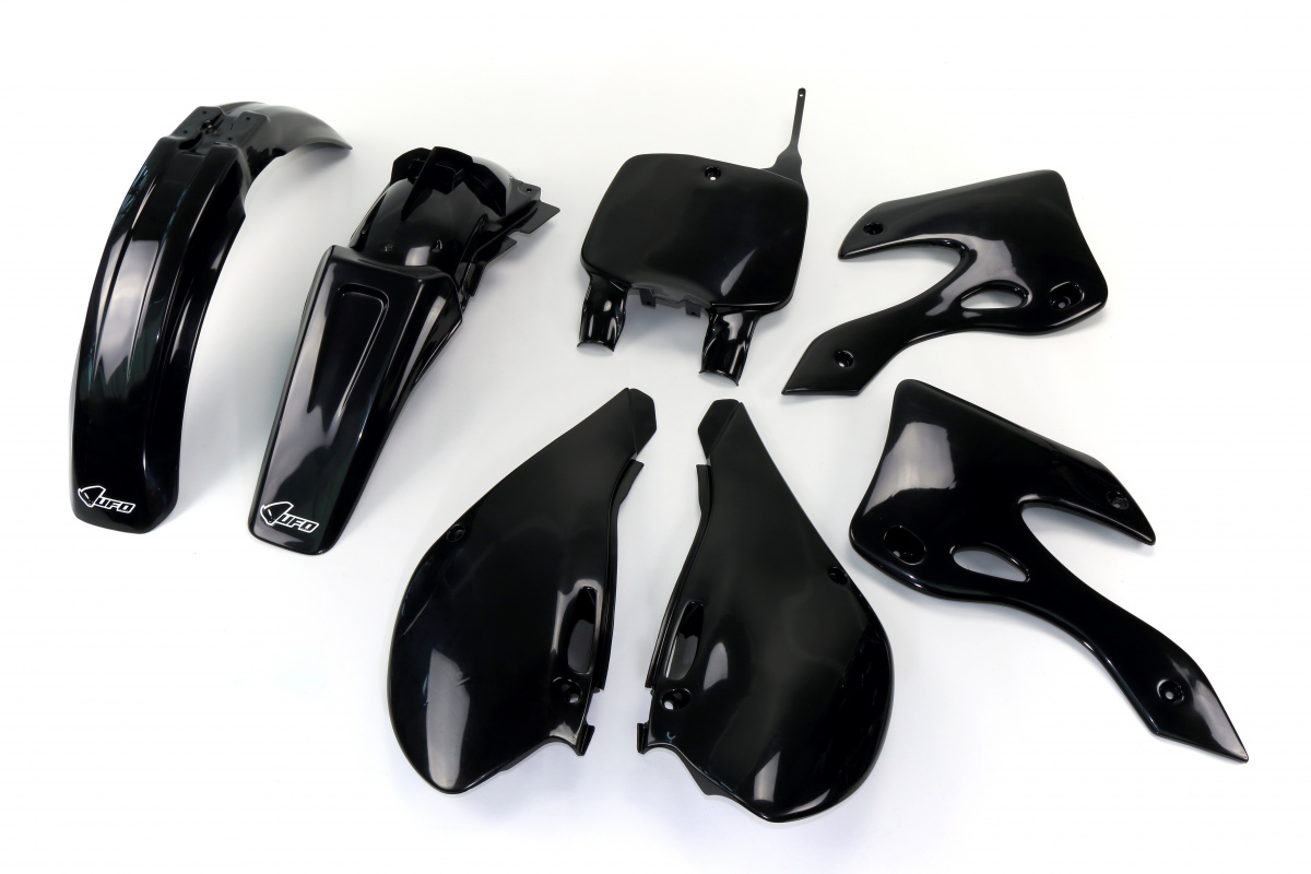 Plastic kit Kawasaki - black - REPLICA PLASTICS - KAKIT200-001 - UFO Plast