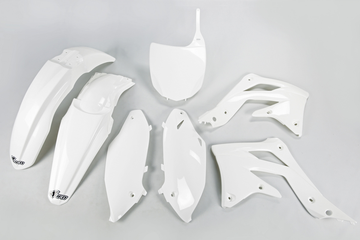 Plastic Kit white for Kawasaki KXF 450 (2012) - REPLICA PLASTICS - KAKIT217-047 - Ufo Plast